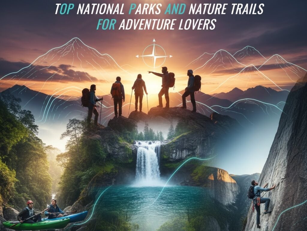 Top National Parks and Nature Trails for Adventure Lovers hiker exploring scenic national park trail for adventure travel
