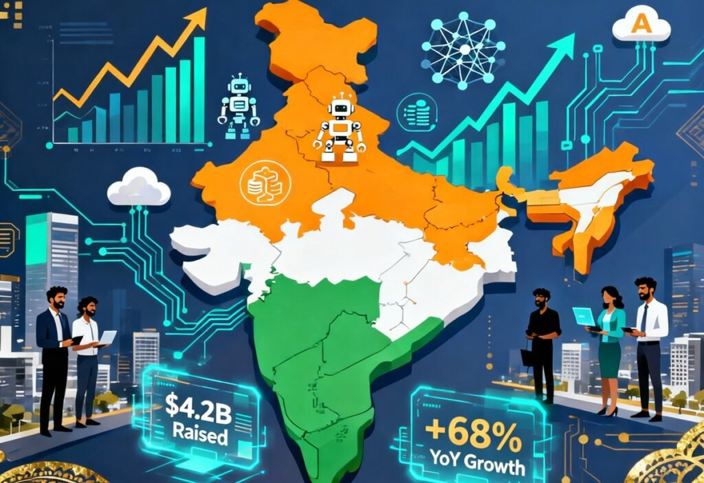 AI Startup Funding India 2025 Growth