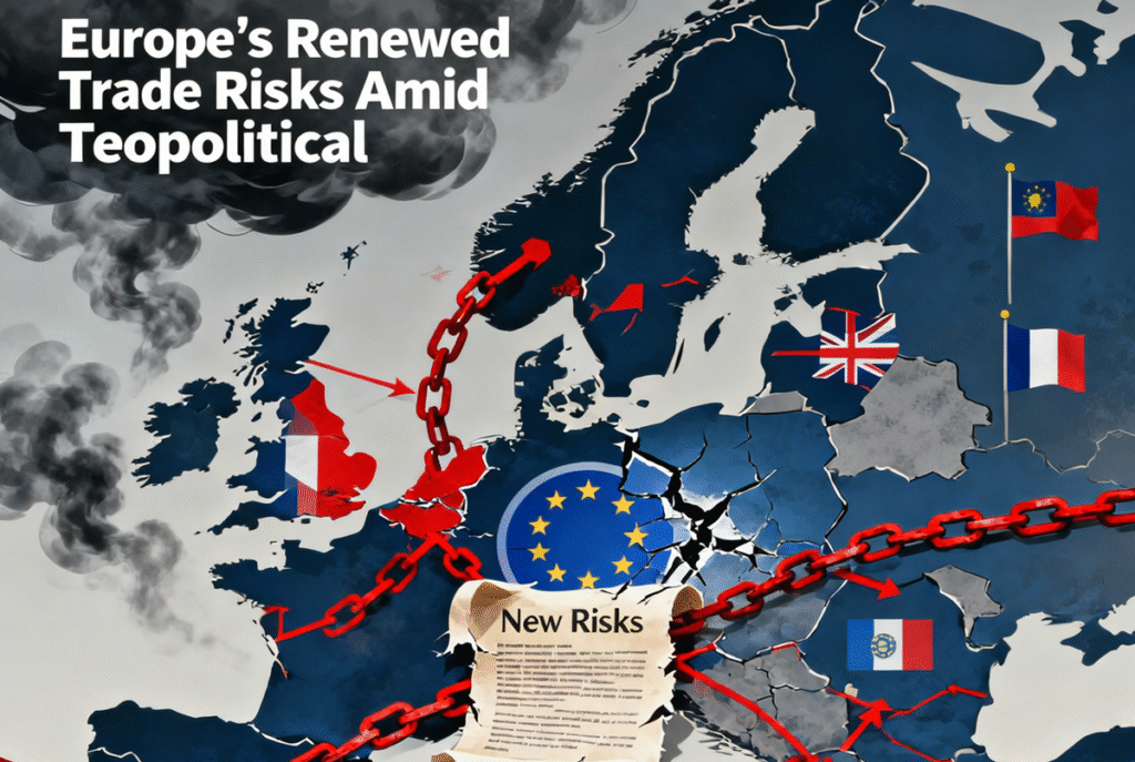 Europe’s Renewed Trade Risks Amid Geopolitical Tensions Europe trade risks and geopolitical tensions in 2026