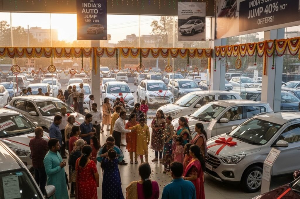 India’s Auto Sales Jump 40% YoY in Oct 2025 Festive Season Auto Sales in India Jump 40% in October 2025