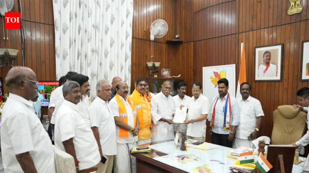 Rangasamy meets LG, stakes claim to form government in Puducherry | India News