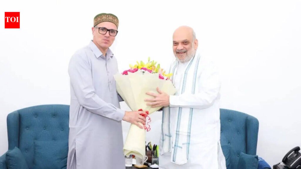 Omar Abdullah meets Amit Shah, discusses J&K’s statehood | India News