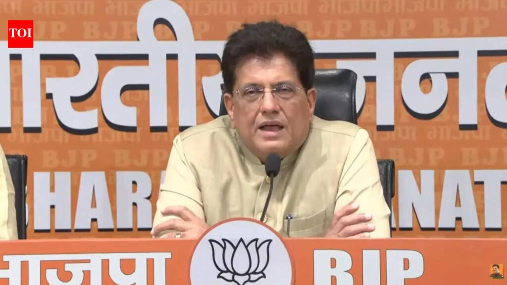 ‘Congress insults tricolour abroad’: Piyush Goyal slams Rahul Gandhi’s ‘gaddar’ jab at PM Modi | India News