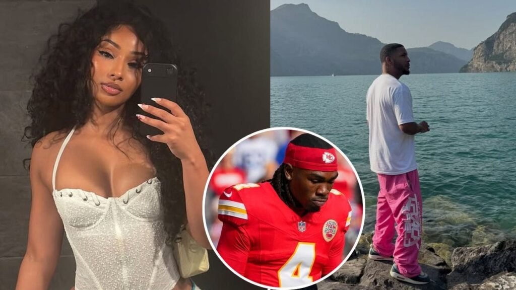 Rashee Rice’s GF Rubi Rose gets flirty with music artist BenDaDonnn at UFC event while Chiefs WR serves 30-day jail sentence