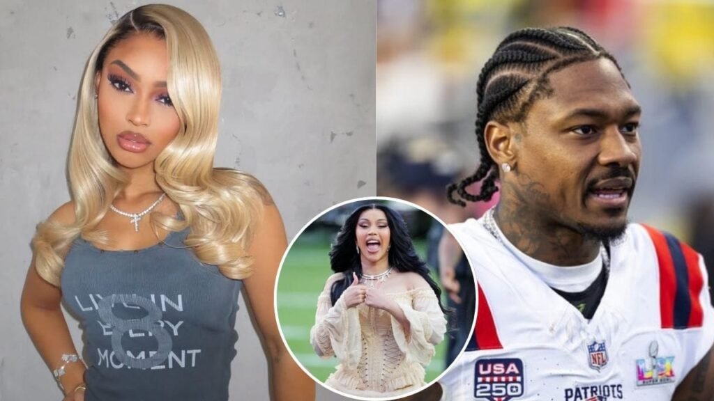 Stefon Diggs links up with ex-GF Cayy Benji for their baby’s birthday 7 days after packing on PDA with Cardi B