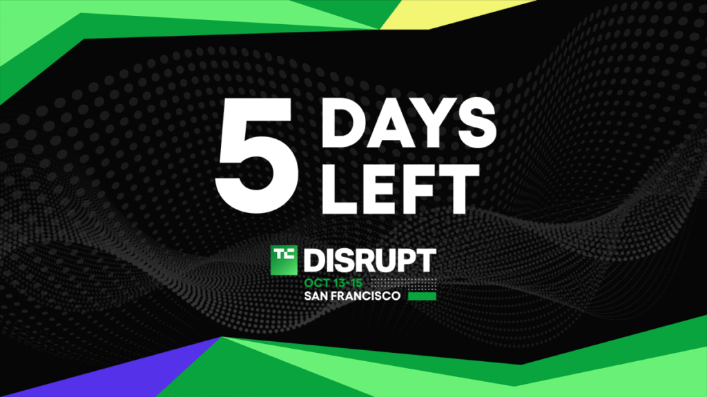 5 days left: Save up to $410 on Disrupt 2026 passes