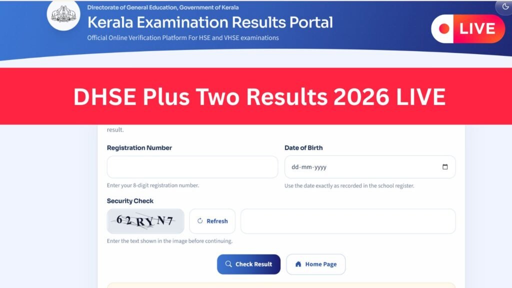 Kerala HSE plus 2 Class 12th Result Direct Link at keralaresults.nic.in, results.kite.kerala.gov.in, results.hse.kerala.gov.in