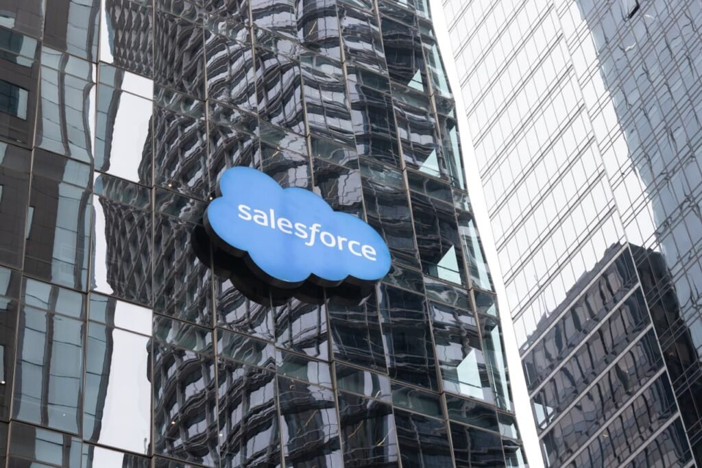 Salesforce shares sink on soft revenue outlook as AI disruption concerns linger