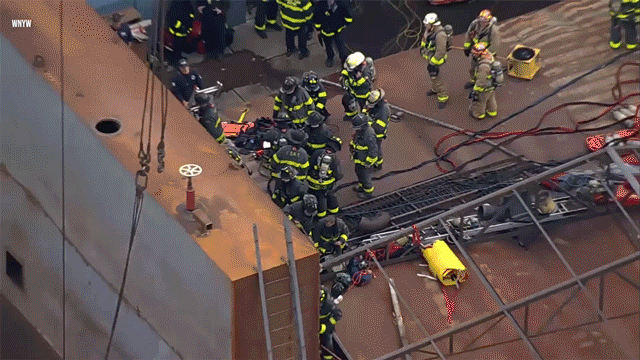 NYC shipyard explosion kills at least 1 civilian, injures dozens of firefighters