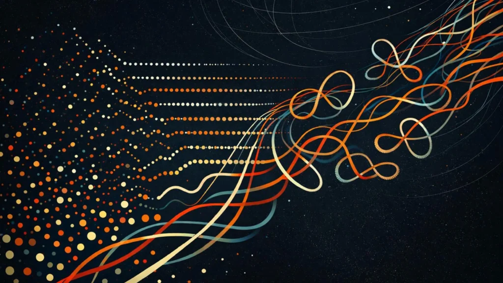 String theory suddenly emerged from simple physics rules