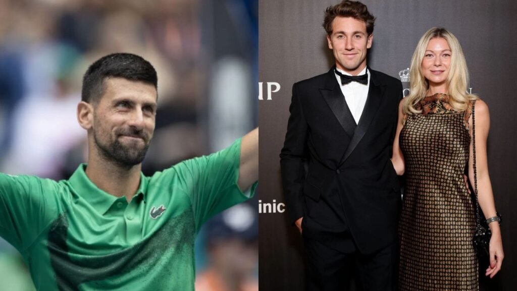 Novak Djokovic caught off guard by Casper Ruud having a baby with wife Maria before marriage