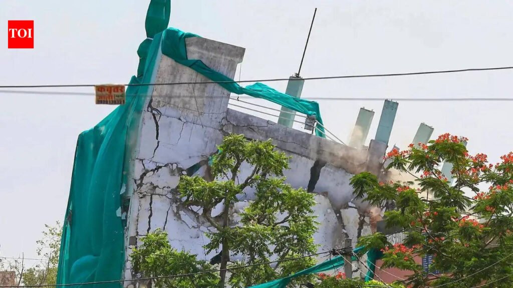 Jaipur anti-encrochment drive: Mosque demolished to widen road; 2 temples, mazaar to be taken down | India News