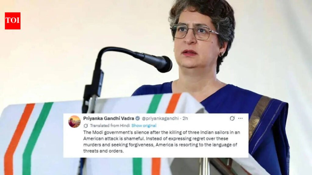 Congress Demands Accountability After US Attack Kills Three Indian Sailors | India News