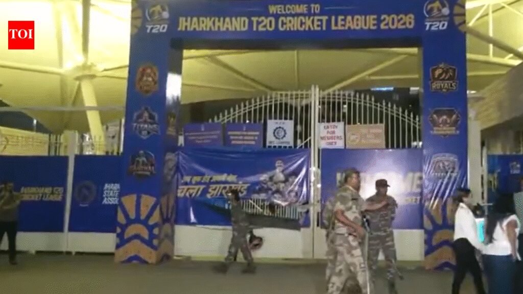 Stampede-like situation at Ranchi stadium during Jharkhand T20 League final | India News