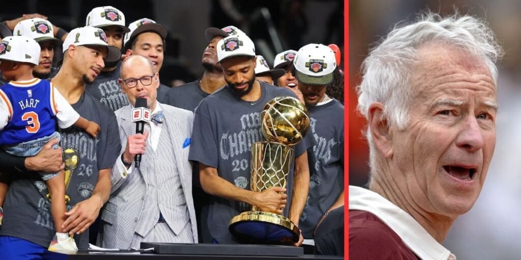 Superfan John McEnroe wills Knicks to 3rd NBA Championship title of his lifetime days after ‘most positive’ cheering experience