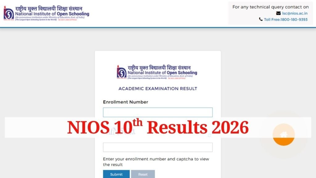 NIOS Class 10 Result 2026 Out at results.nios.ac.in; how to check and apply for re-evaluation | Education News