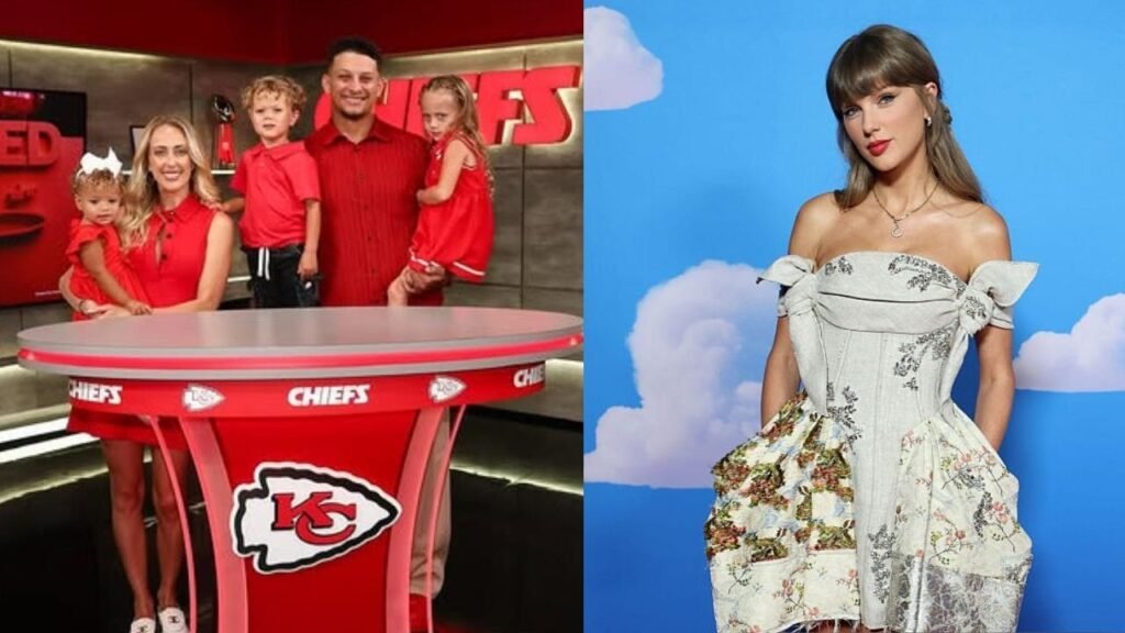 Patrick Mahomes’ 3YO son Bronze steals spotlight while fanboying over Taylor Swift at Chiefs QB’s historic $504,750,000 contract extension