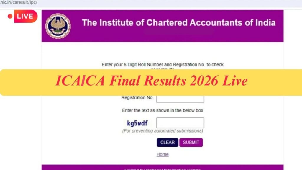 CA May Result Date, Time, Pass Percentage, Download Marksheet Link at icai.nic.in