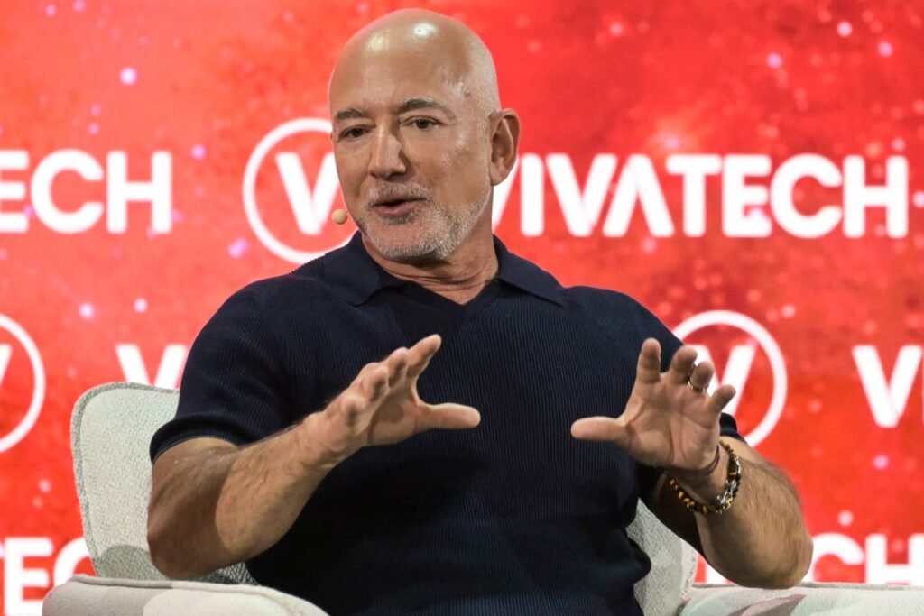 Bezos says the only thing holding back orbital data centers is cost, not science, as he says AI will create jobs