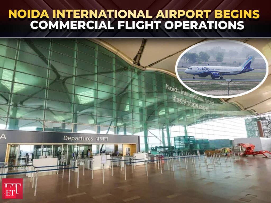 Noida’s newly built Jewar International Airport begins commercial flight operations from today – The Economic Times Video