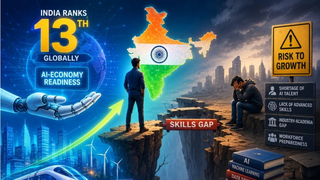 India ranks 13th globally for AI-Economy readiness, but skills gap threatens growth