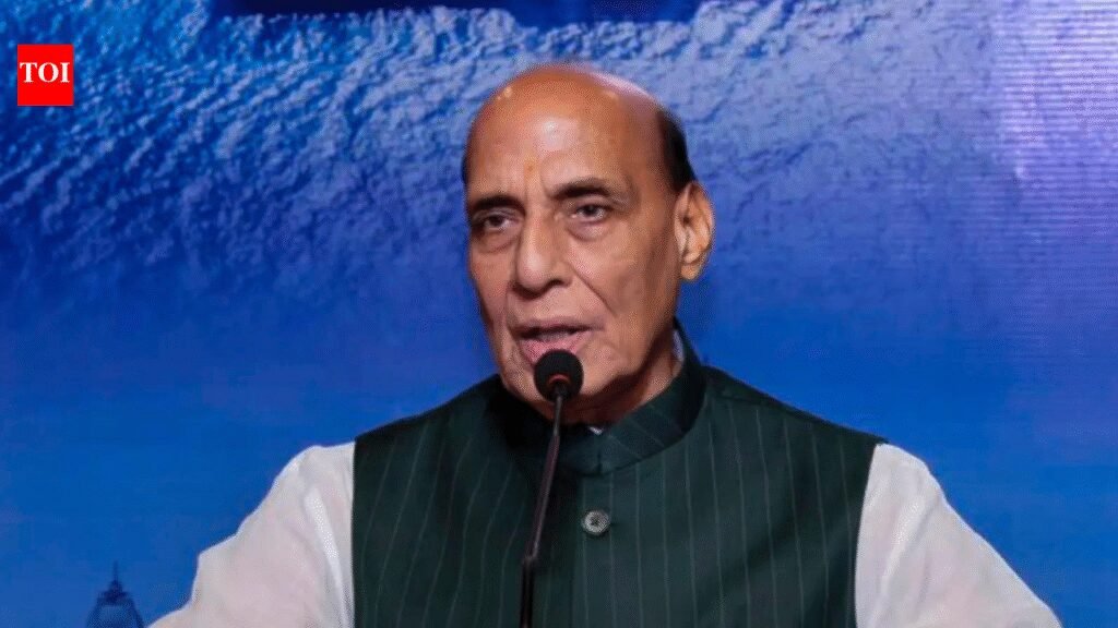 ‘Not just a fighting force, but guardian of India’s economy’: Rajnath Singh hails Navy | India News