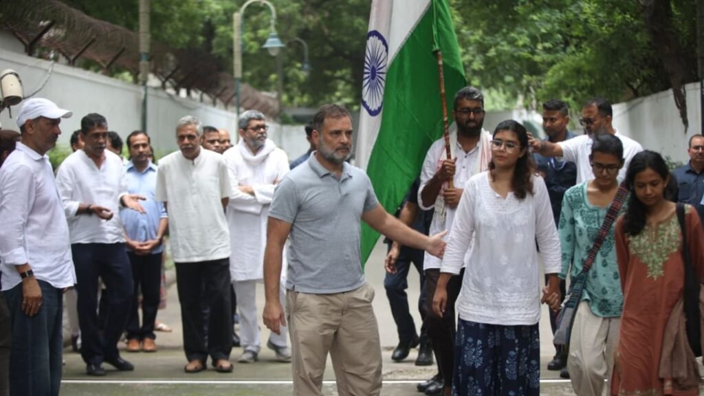 ‘No reshuffle, sack Pradhan’: Rahul Gandhi backs protesting students | India News