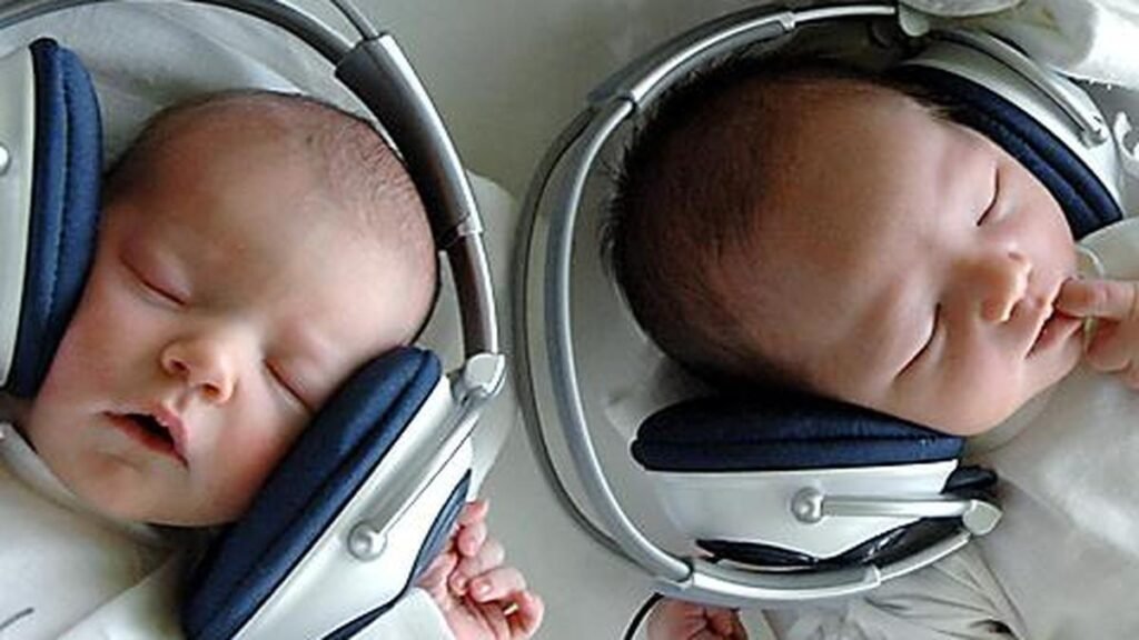 When does the brain first respond to music?