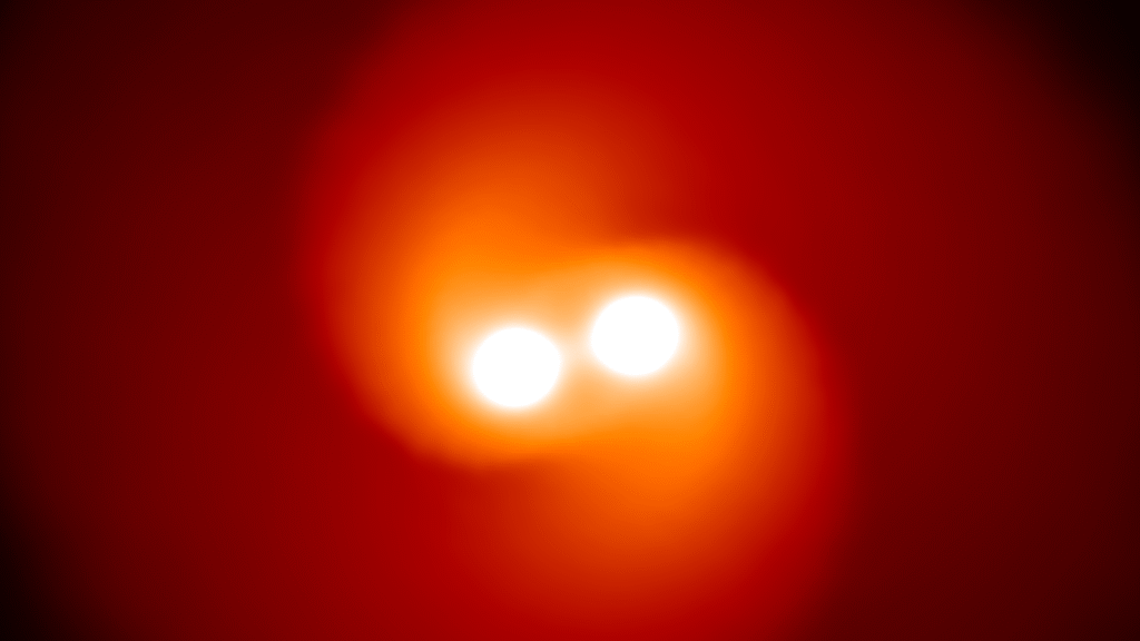 Dance of death between binary stars leads to an unusual supernova