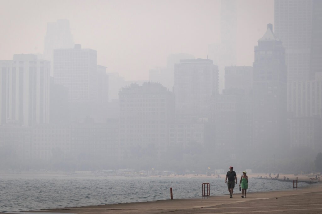 Wildfire Smoke Chokes Eastern and Midwestern Cities As Air Quality Soars to Dangerously High Levels