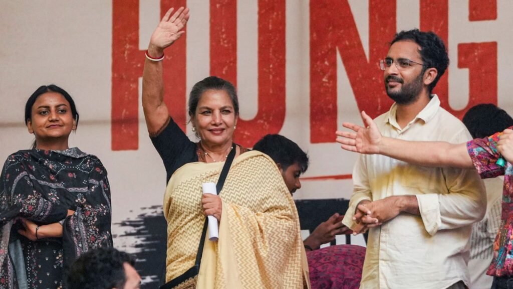 ‘Right to raise voice peacefully’: Shabana Azmi joins CJP’s Jantar Mantar protest | India News