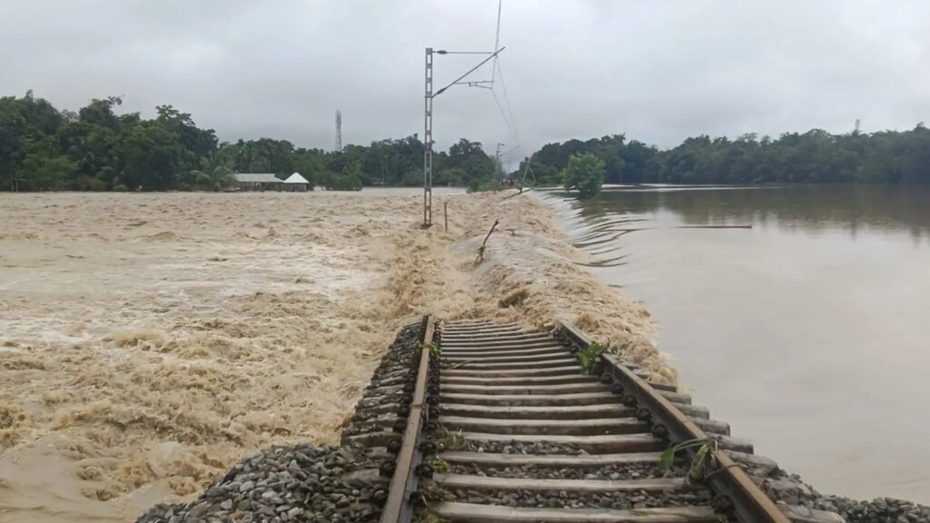 Assam floods hit rail services: Over 30 trains cancelled, diverted and short-terminated