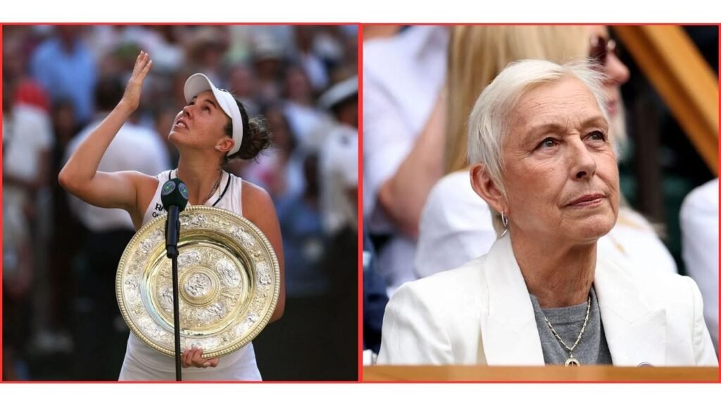 Crying Linda Noskova moves Martina Navratilova to tears in emotional Wimbledon victory speech dedicated to late mother