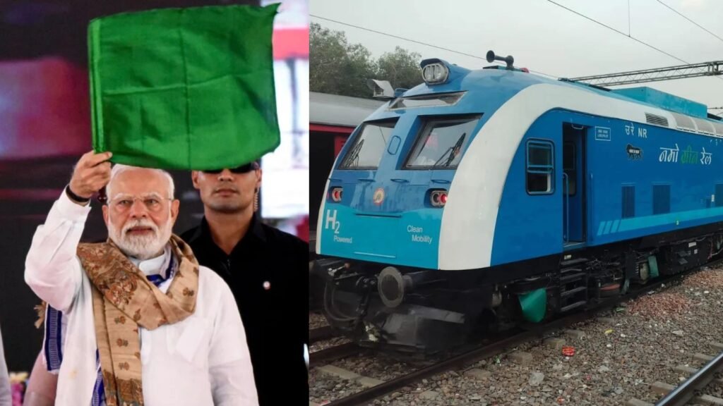PM Modi flags off India’s first hydrogen train on Jind-Sonipat route