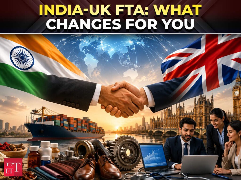 india uk free trade agreement: India-UK FTA explained: How the deal could affect your job, take-home pay and shopping – The Economic Times Video