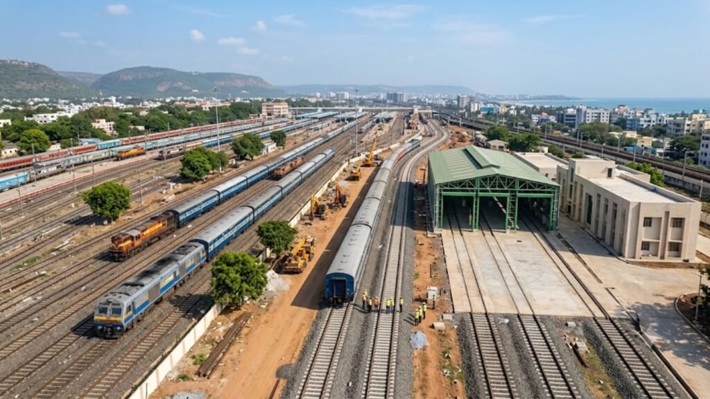 Indian Railways approves Rs 299 crore Visakhapatnam Coaching Yard upgrade to boost capacity