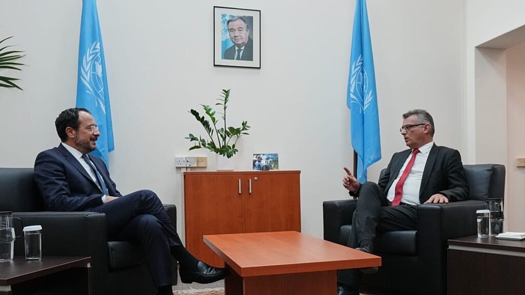 Rival leaders of divided Cyprus agree to meet weekly after UN chief’s visit