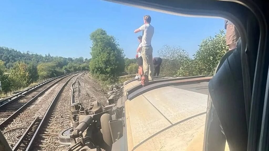 Two injured after train derails in southeast England, emergency services say