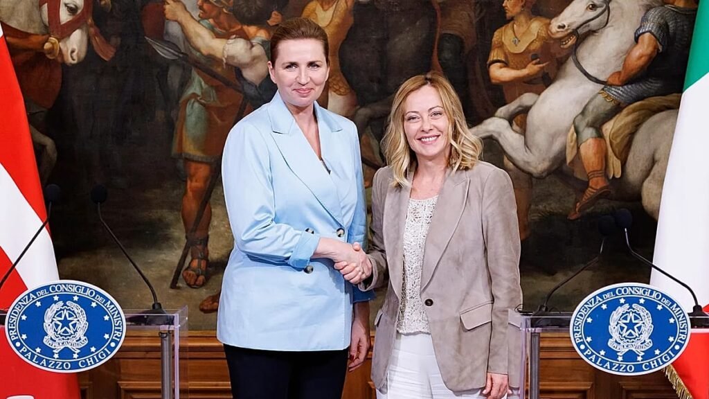 Meloni and Frederiksen reiterate opposition to ‘uncontrolled immigration’