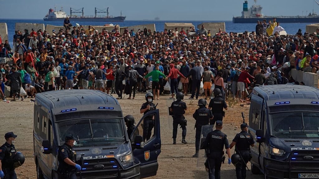 Clashes in Spain’s Ceuta month after mass migrant influx, residents try to block Red Cross aid