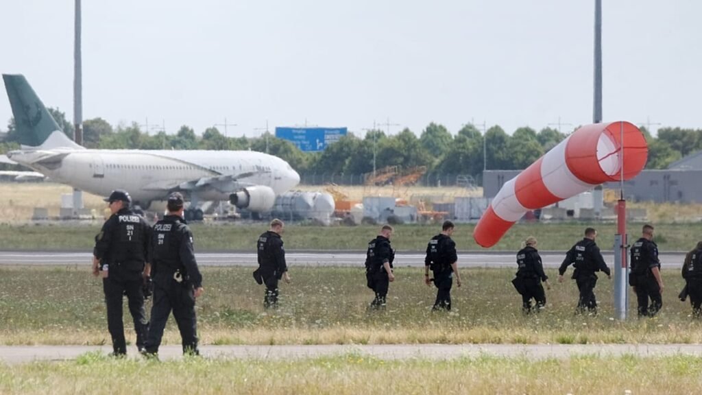 Explosive drone at Leipzig airport: whose DNA trail is it?