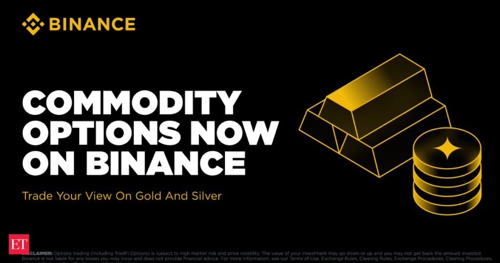 Binance to launch commodity options on gold and silver