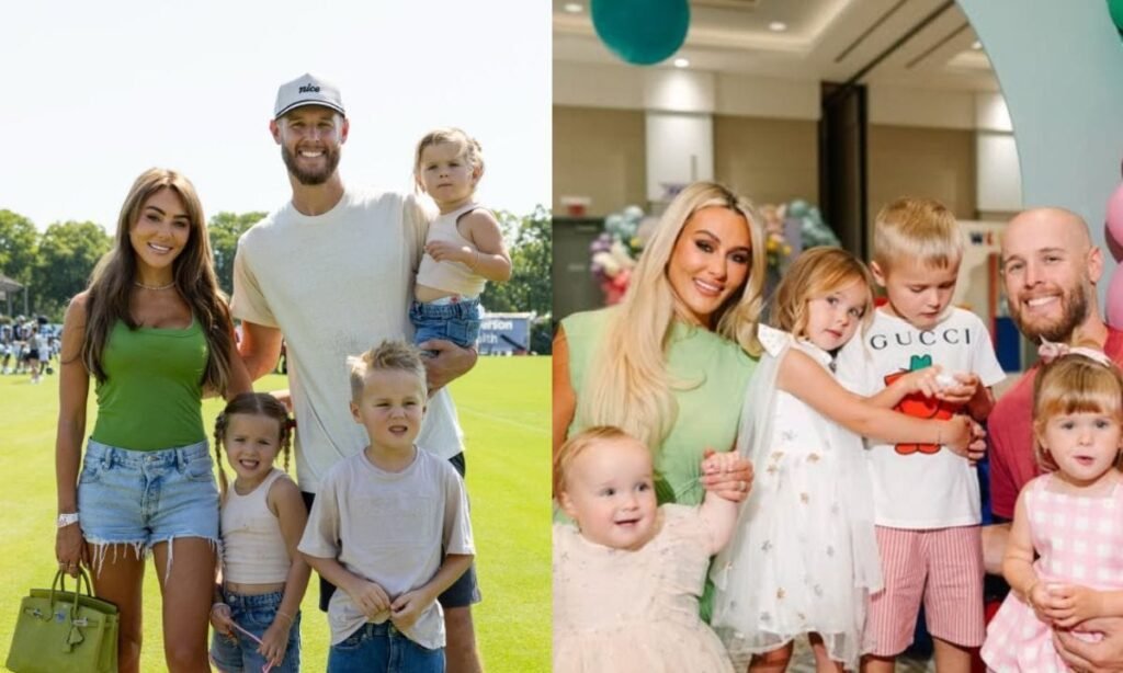 Zack Wheeler’s wife Dominique dons gold metallic bikini top with ruffled fringe skirt in beach photoshoot