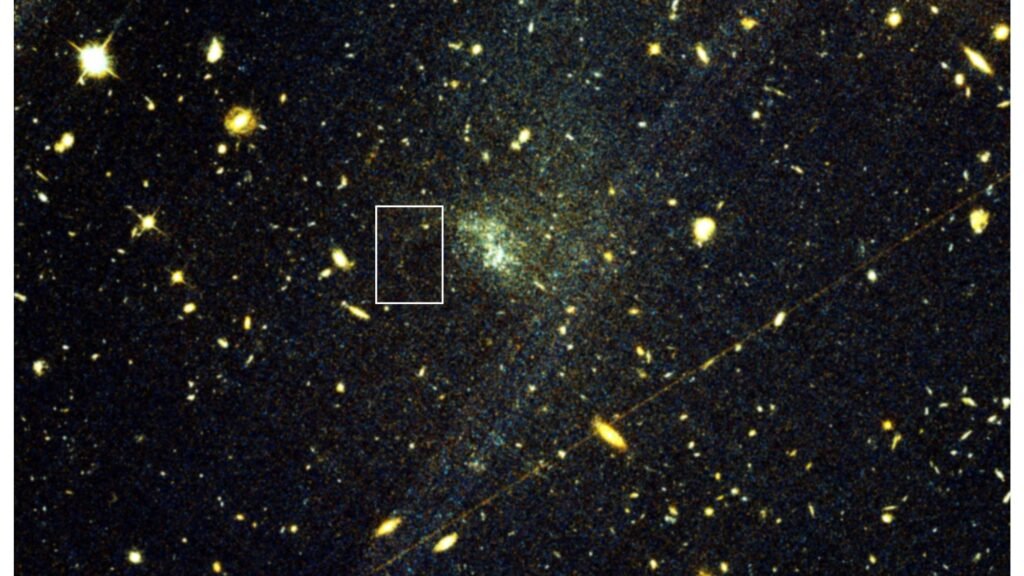Chance gaze at old Hubble Telescope image leads to discovery that could reveal dark matter’s secrets