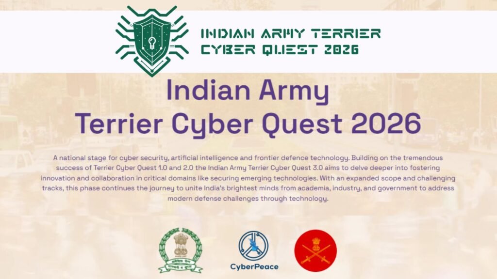 Indian Army Cyber Quest 2026 hackathon: Who can apply, rewards and more
