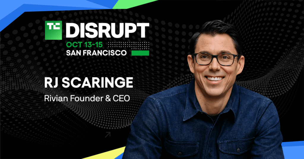 Rivian CEO RJ Scaringe is betting on EVs, robots, and autonomy all at once — he’ll explain why at Disrupt 2026