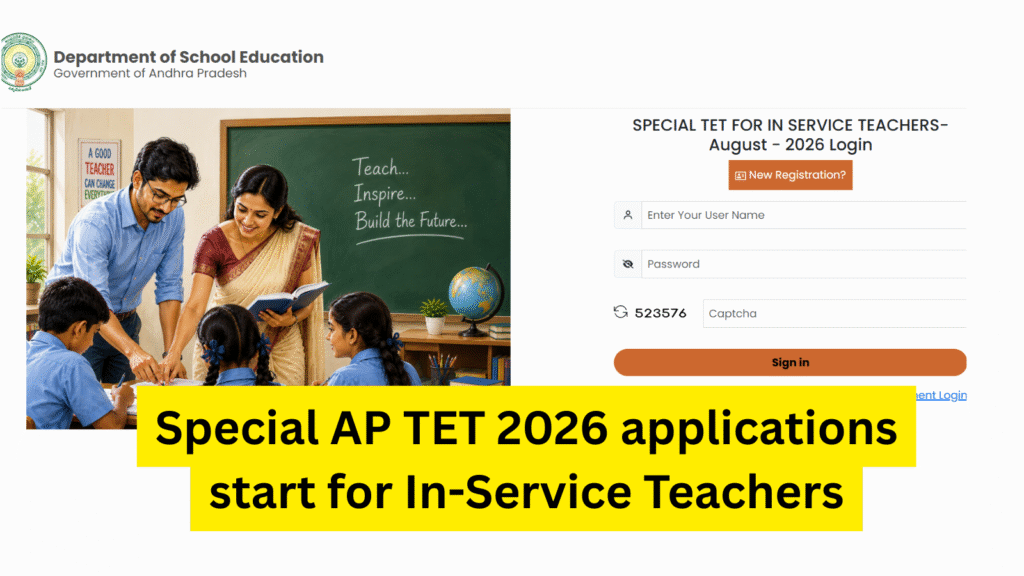 Andhra Pradesh announces special TET for in-service teachers; registrations open | Education News
