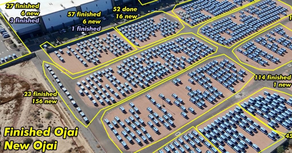Waymo has nearly 1,000 robotaxis waiting at its Arizona factory