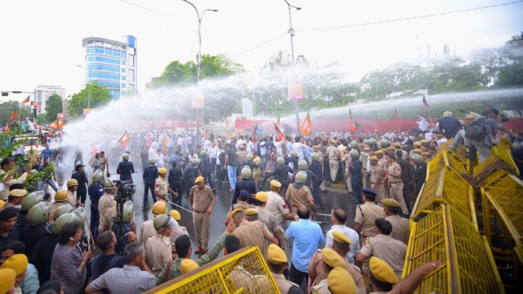 ‘Strike from police water cannon’ led to protester’s death, claims Karni Sena, threatens Rajasthan bandh | India News