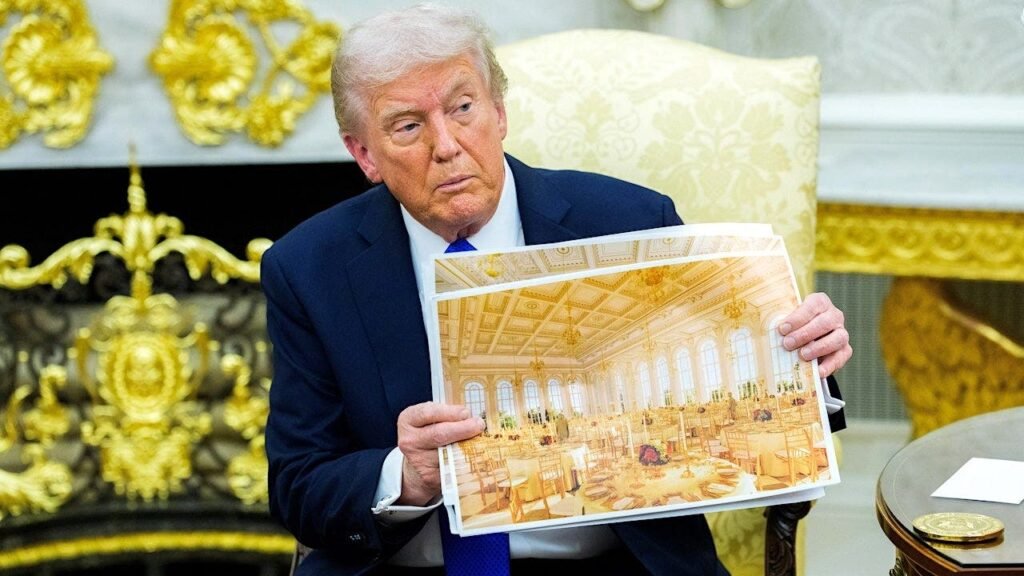 Trump’s White House ballroom case heads to Supreme Court on standing
